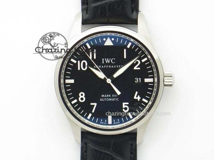 MIROTIME 0306 Big Pilot IW501004 Titanium ZF 1:1 Best Edition Black Dial On Brown Leather Strap A ZeroBulk 7212